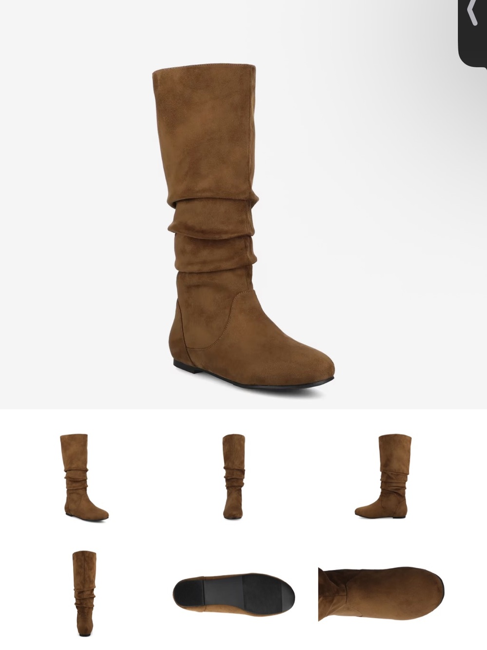Journee Brown Slouch Knee-High Women's Boots